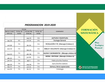 Programación 2019 - 2020